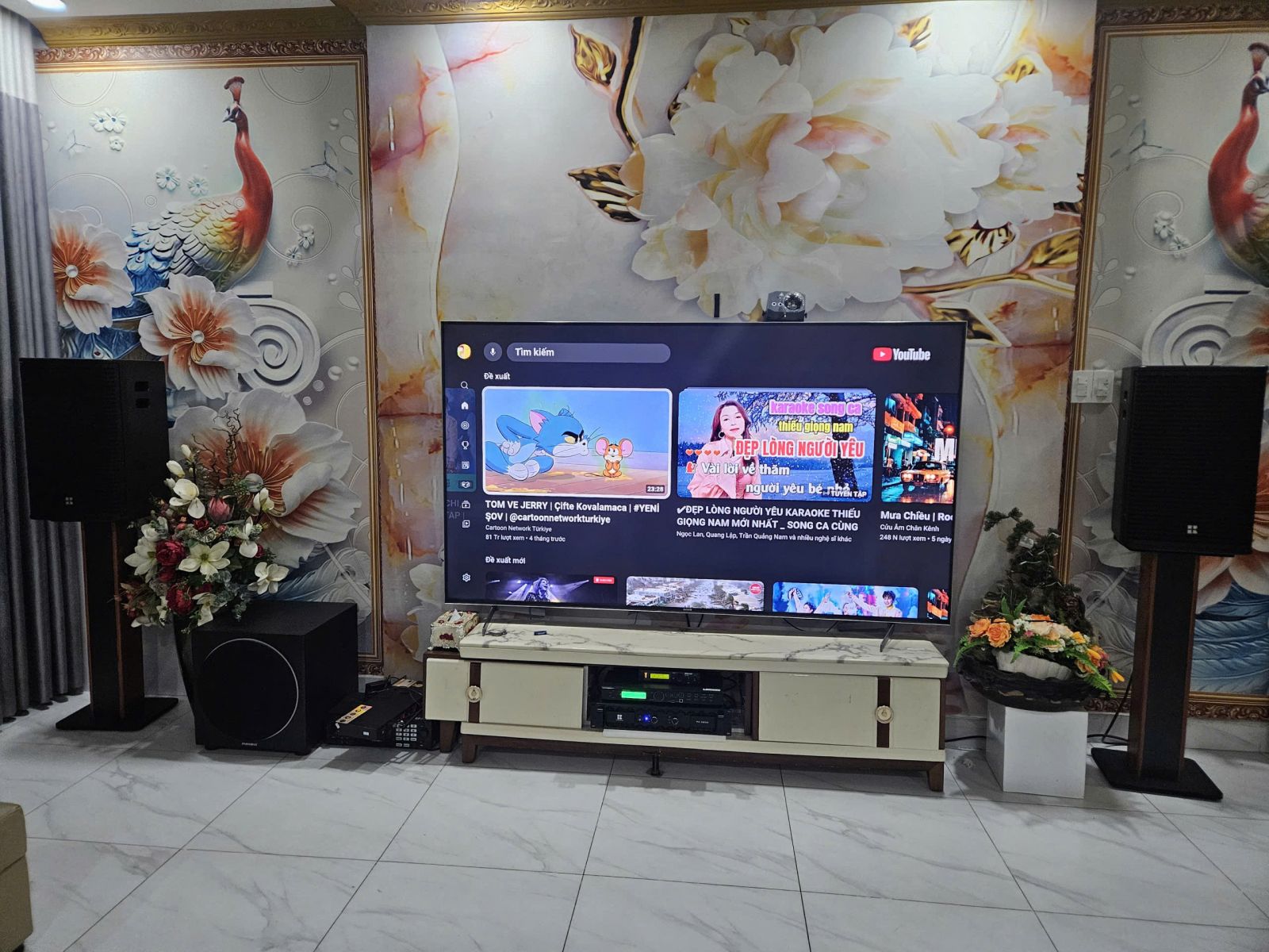 dàn karaoke gia đình sử dụng loa td12